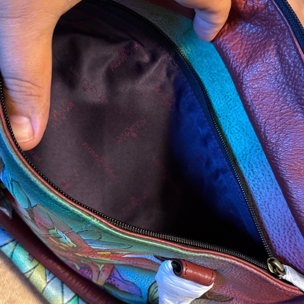 Anuschka Multicolor Floral Shoulder Bag - Picture 12 of 16